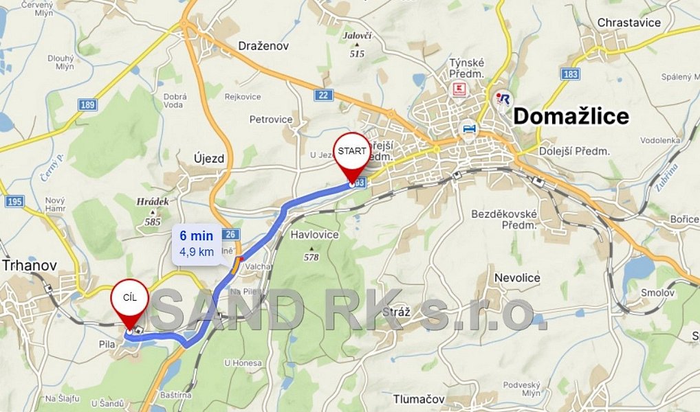 Prodej stavebního pozemku 1 116 m², Trhanov – náhled fotky 14