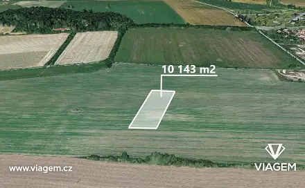 Prodej pole 10 143 m², Starý Mateřov, okres Pardubice