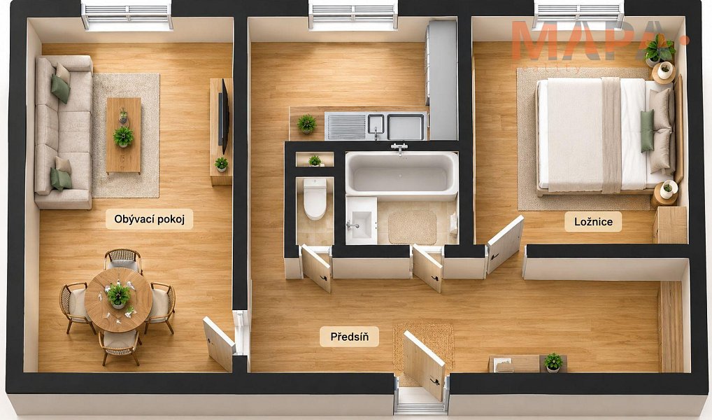 Prodej bytu 2+1 60 m², Jirkov – náhled fotky 8