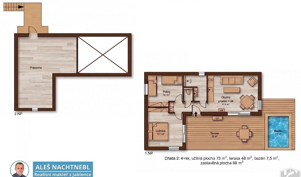 Prodej chaty/chalupy 178 m² s pozemkem 2 455 m², Libuň – náhled fotky 41