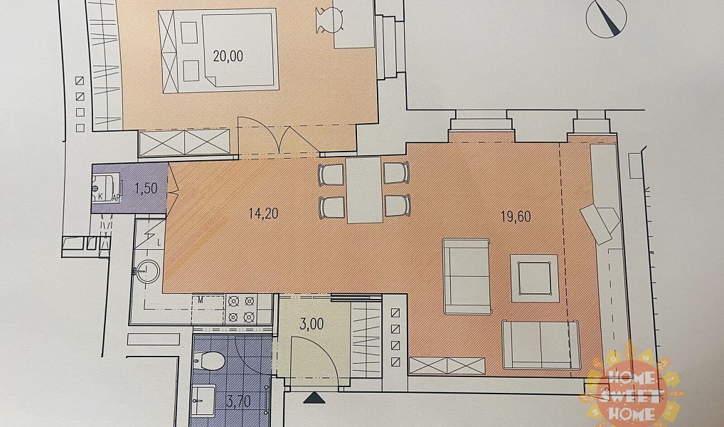Pronájem bytu 2+kk 62 m², Praha – náhled fotky 7