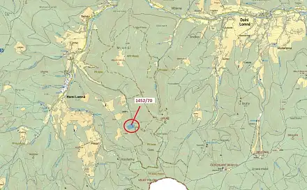 Dražba lesa 17 892 m², Horní Lomná