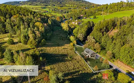 Prodej stavebního pozemku 3 543 m², Hodkovice nad Mohelkou - Záskalí, okres Liberec