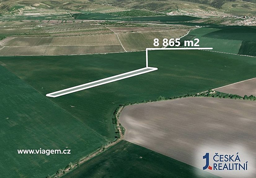 Prodej pole 2 216 m² – pohled 2