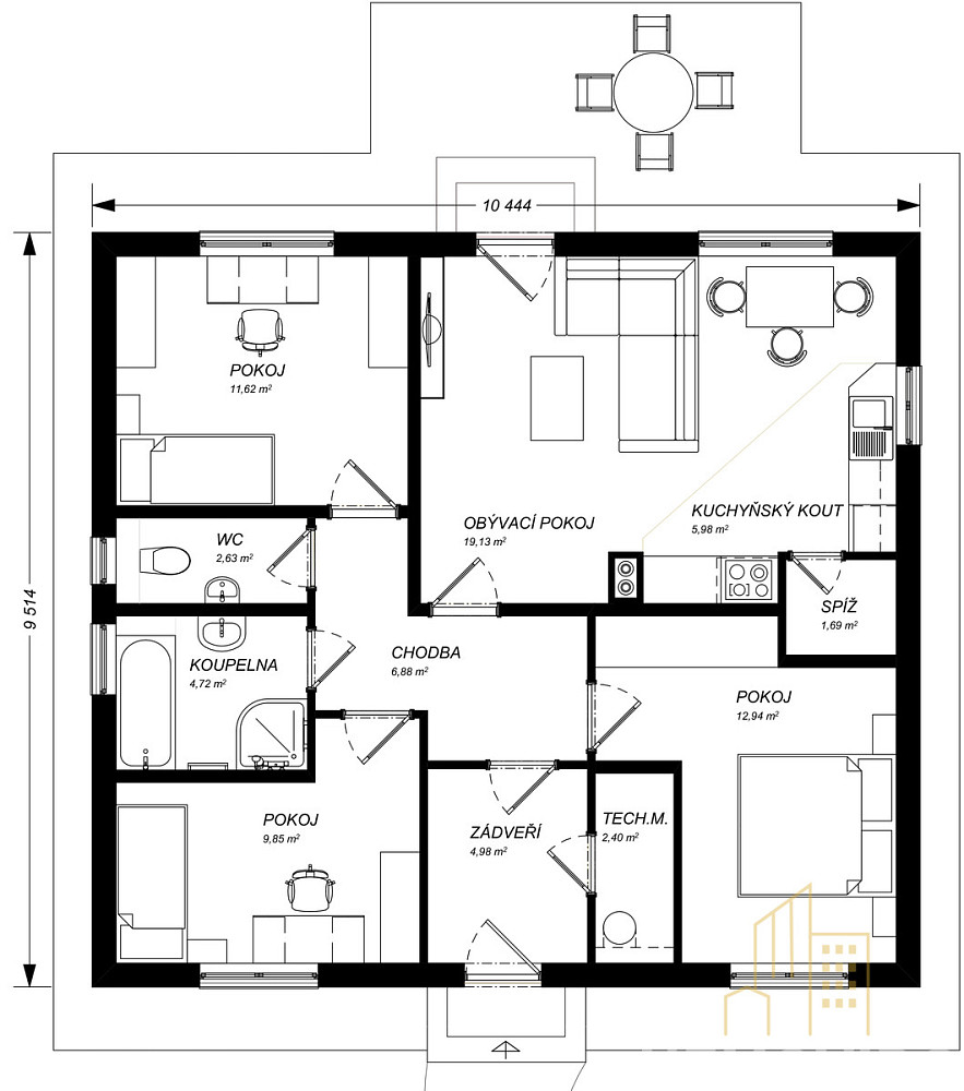 Prodej domu 83 m² s pozemkem 1 m² – pohled 6