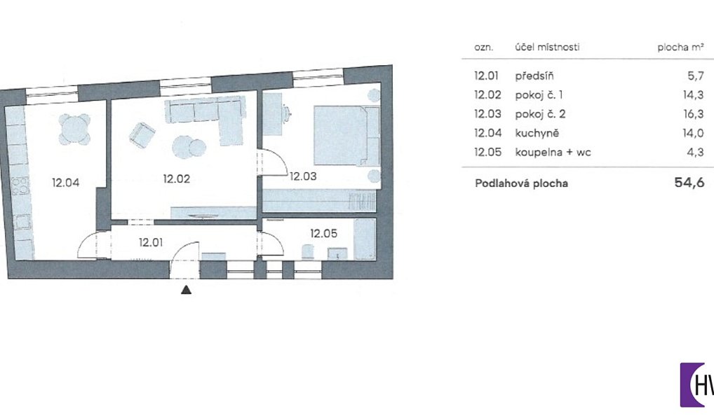 Prodej bytu 3+kk 55 m², Kladno – náhled fotky 20