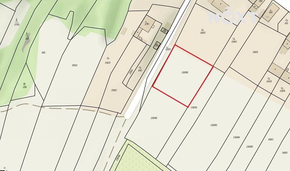 Prodej stavebního pozemku 1 914 m², Milostín – náhled fotky 5