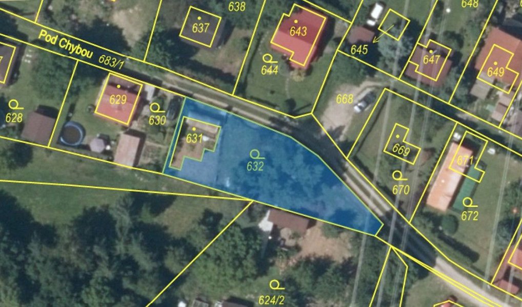 Prodej stavebního pozemku 439 m², Zadní Třebaň – náhled fotky 2