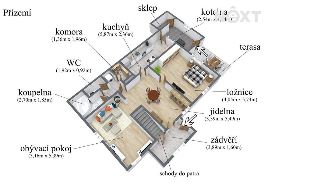 Prodej domu 175 m² s pozemkem 1 232 m², Pnětluky – náhled fotky 5