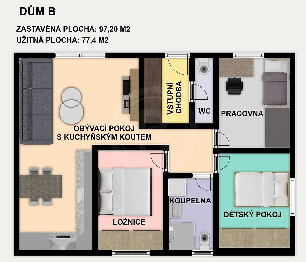 Prodej domu 84 m² s pozemkem 122 m² – fotografie 2