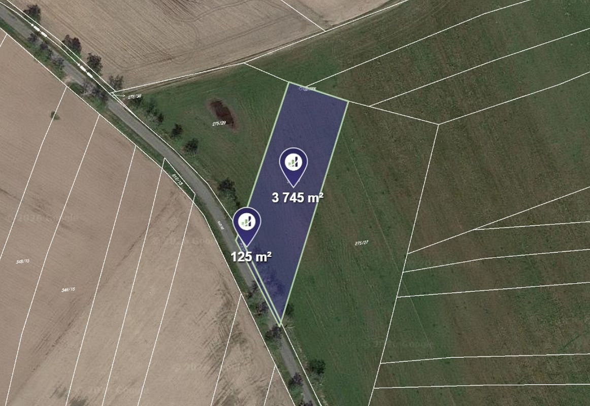 Prodej pole 1 481 m²
