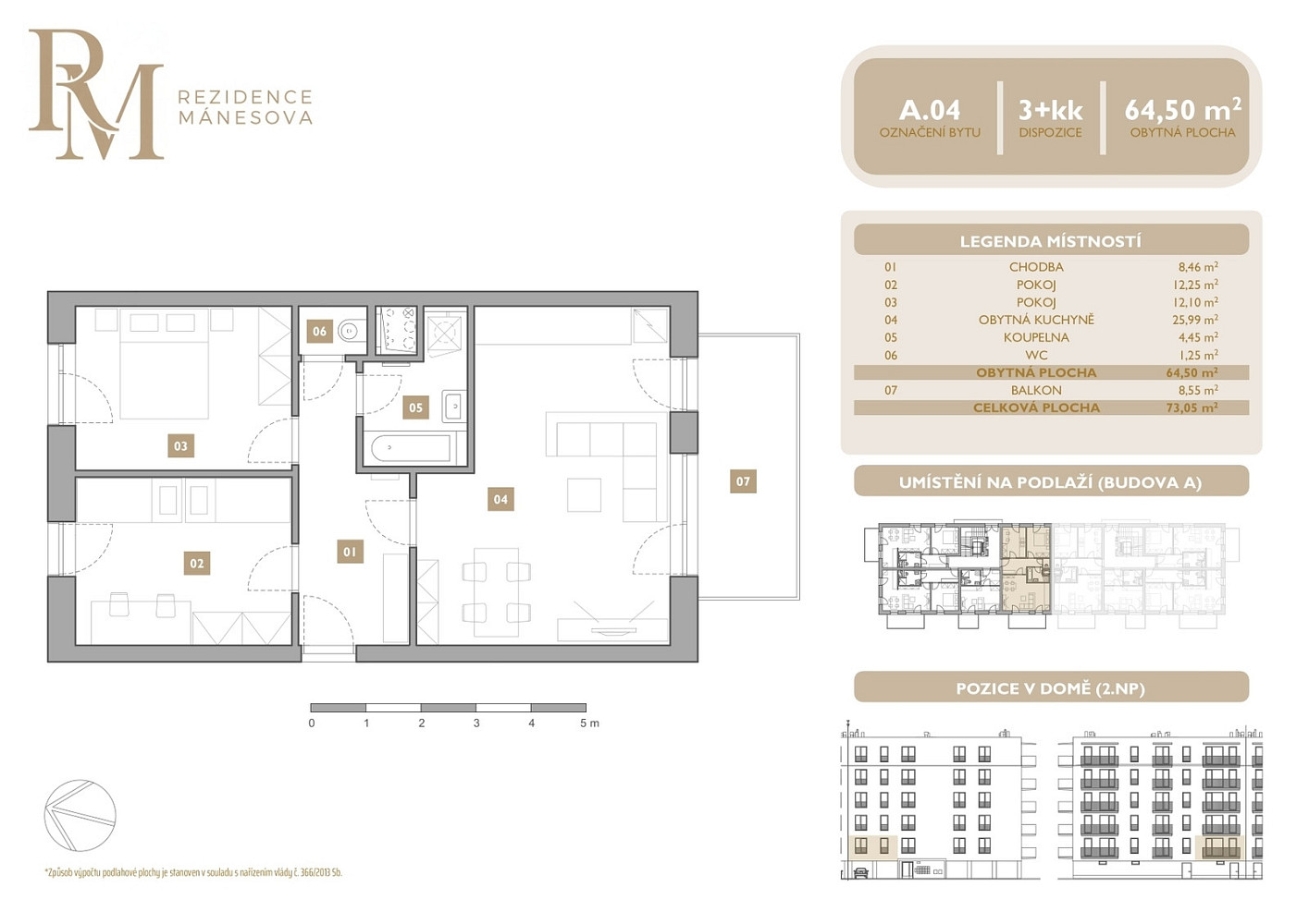 Prodej bytu 3+kk 65 m² – fotografie 2