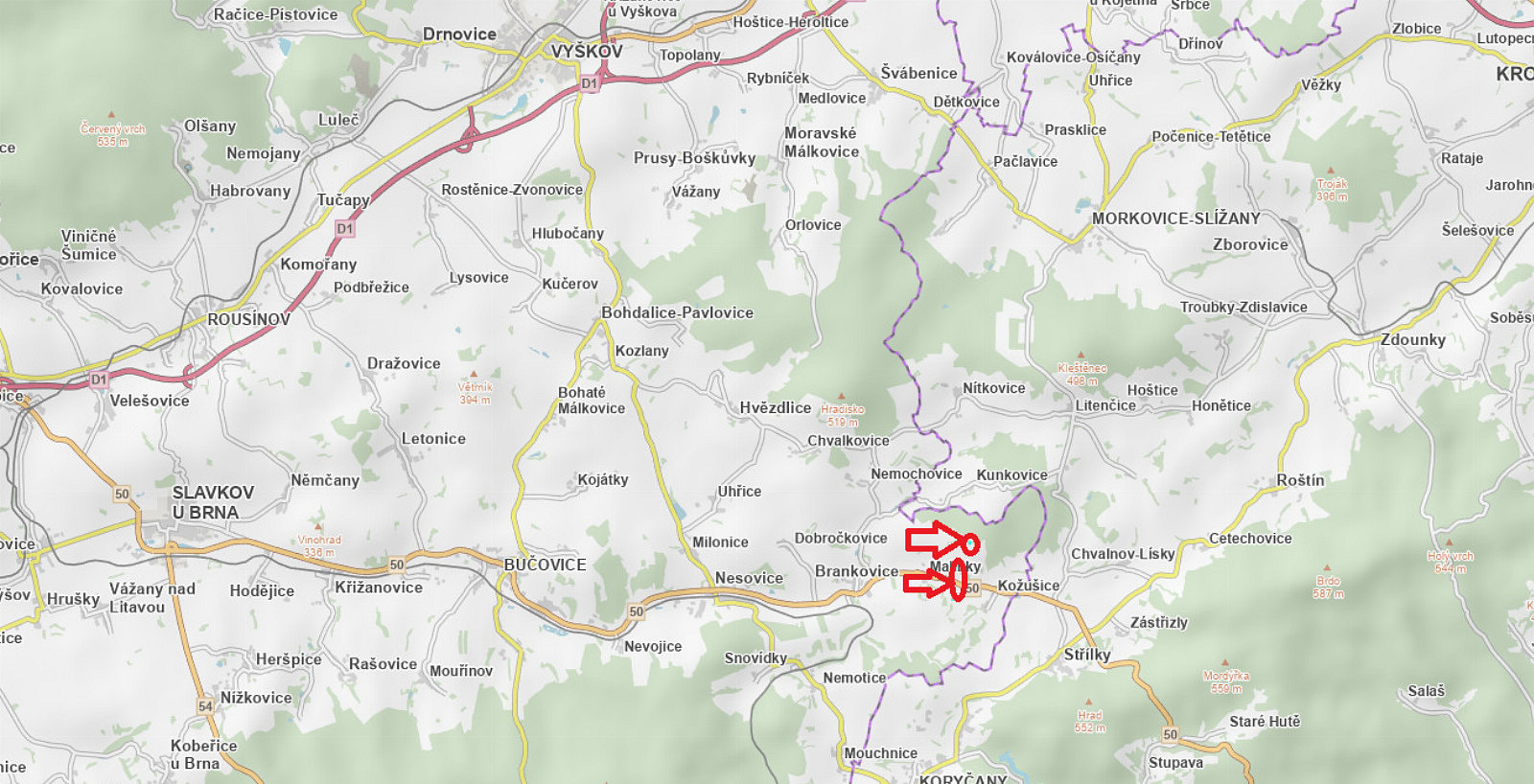 Prodej lesa 3 138 m²