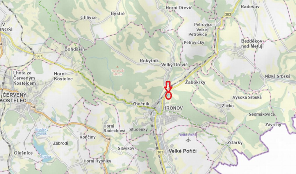 Prodej lesa 1 326 m², Hronov – náhled fotky 3