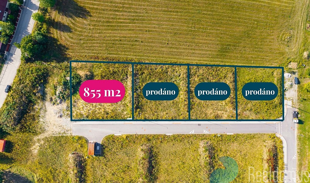 Prodej stavebního pozemku 855 m², Hůry – náhled fotky 4