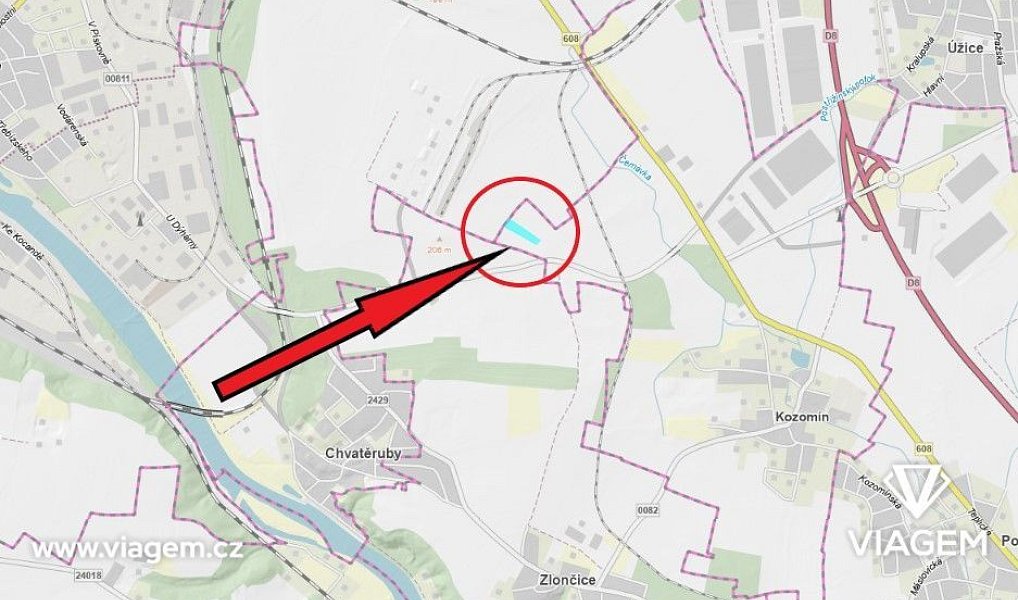 Prodej pole 1 497 m², Kozomín – náhled fotky 4
