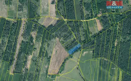 Prodej lesa 3 625 m², Jetětice, okres Písek