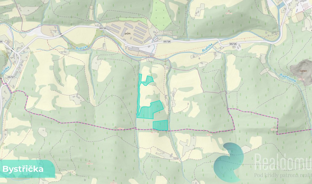 Prodej lesa 16 784 m², Bystřička – náhled fotky 2