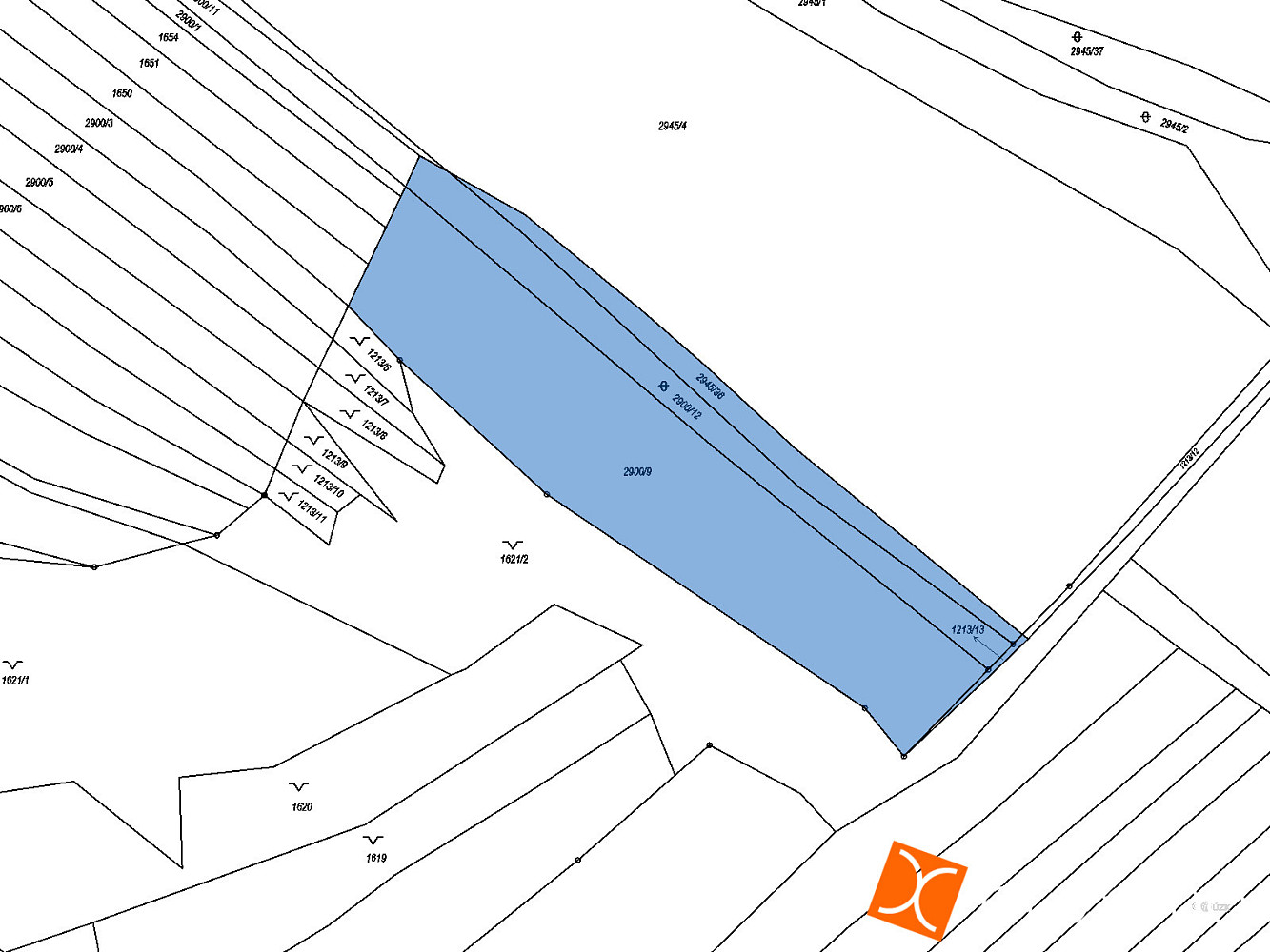 Prodej pole 2 942 m² – pohled 2