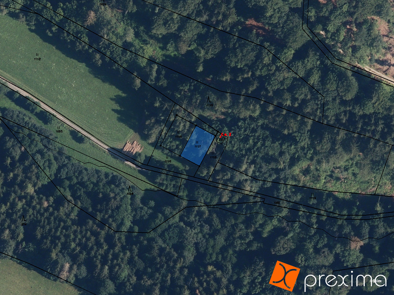 Prodej lesa 400 m²