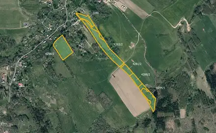 Prodej louky 56 275 m², Staré Křečany, okres Děčín