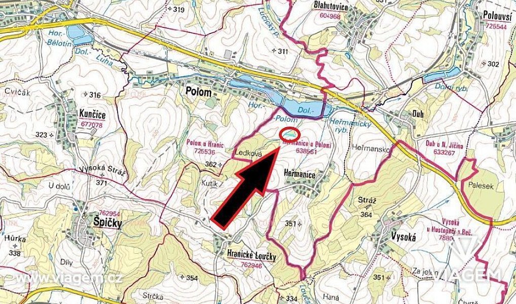 Prodej lesa 4 723 m², Starý Jičín – náhled fotky 3
