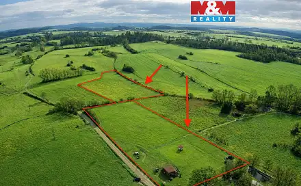 Prodej louky 20 363 m², Předotice - Šamonice, okres Písek