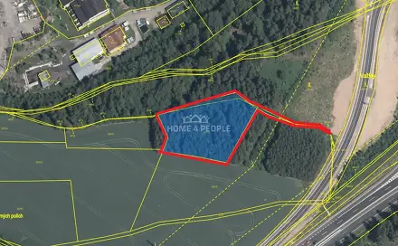 Prodej lesa 4 000 m², Háje, okres Příbram