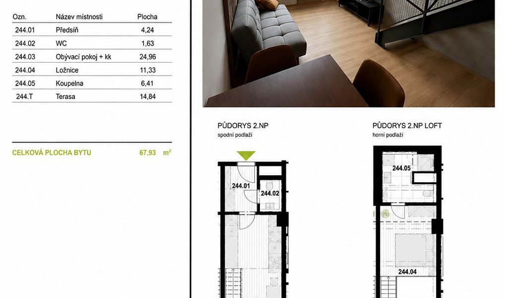 Pronájem bytu 2+kk 53 m², Praha – náhled fotky 11