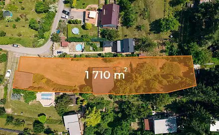 Prodej stavebního pozemku 1 710 m², Želešice, okres Brno-venkov