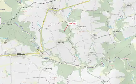 Dražba lesa 1 701 m², Břežany