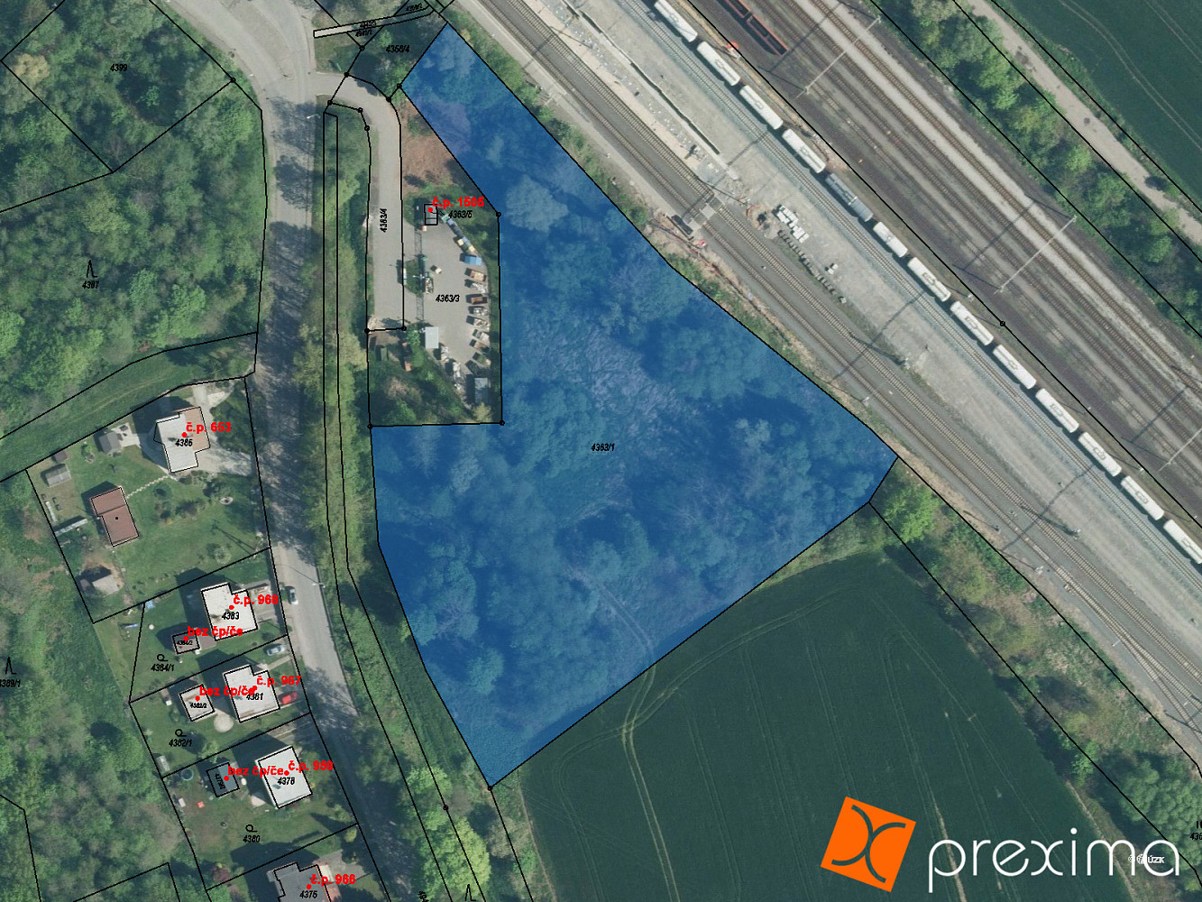 Prodej komerčního pozemku 5 592 m²