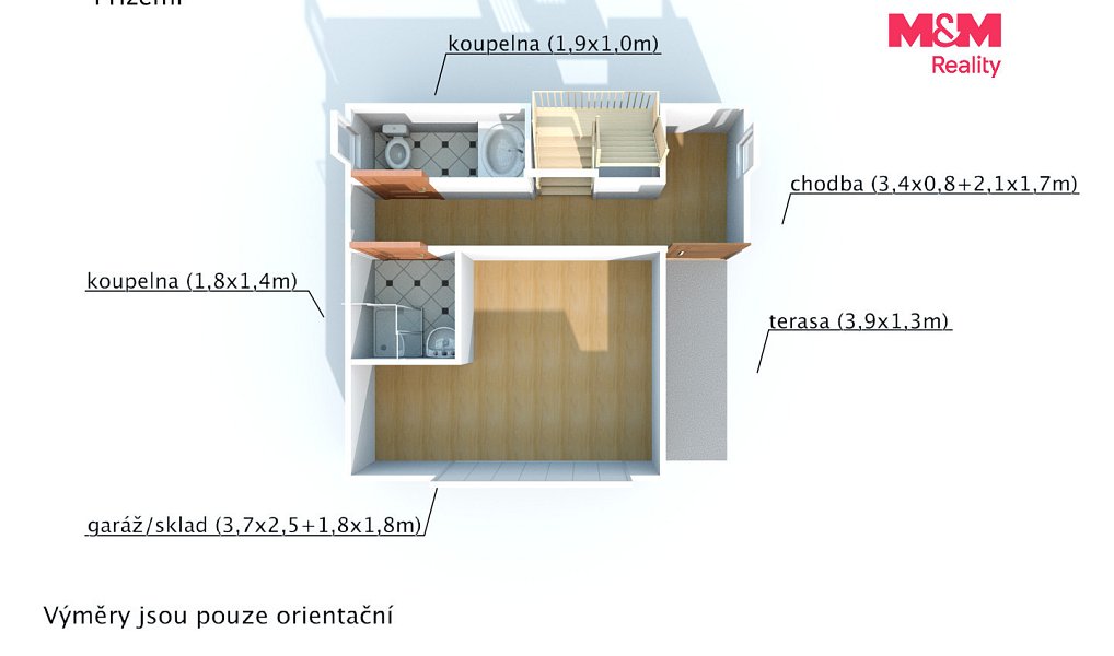 Prodej chaty/chalupy 70 m² s pozemkem 55 m², Čerňovice – náhled fotky 12