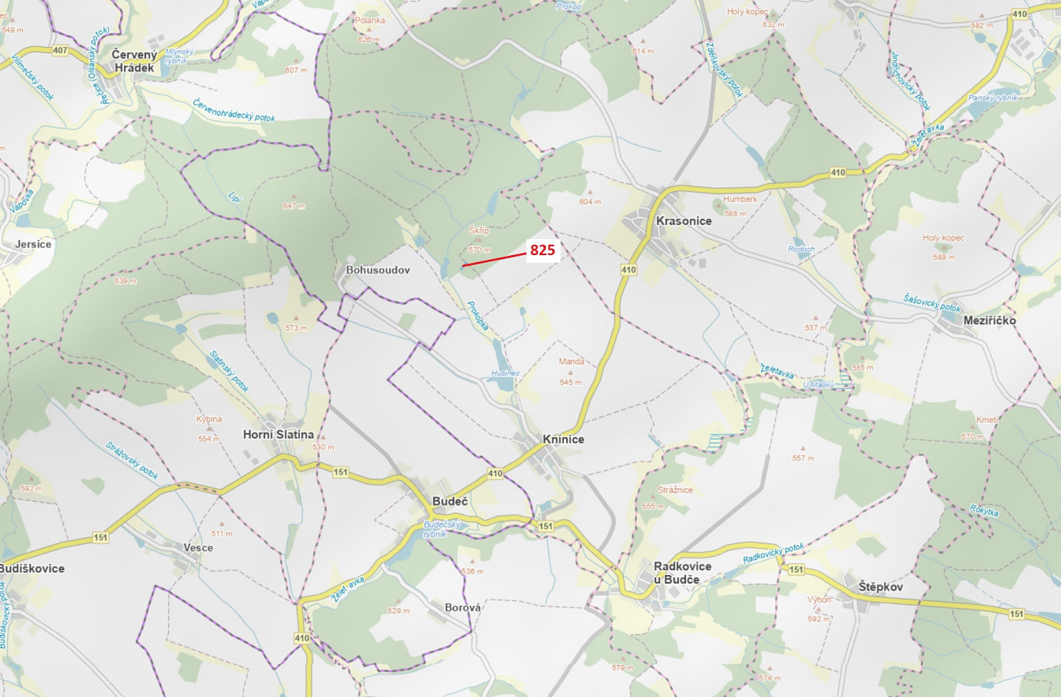 Dražba lesa 1 364 m²