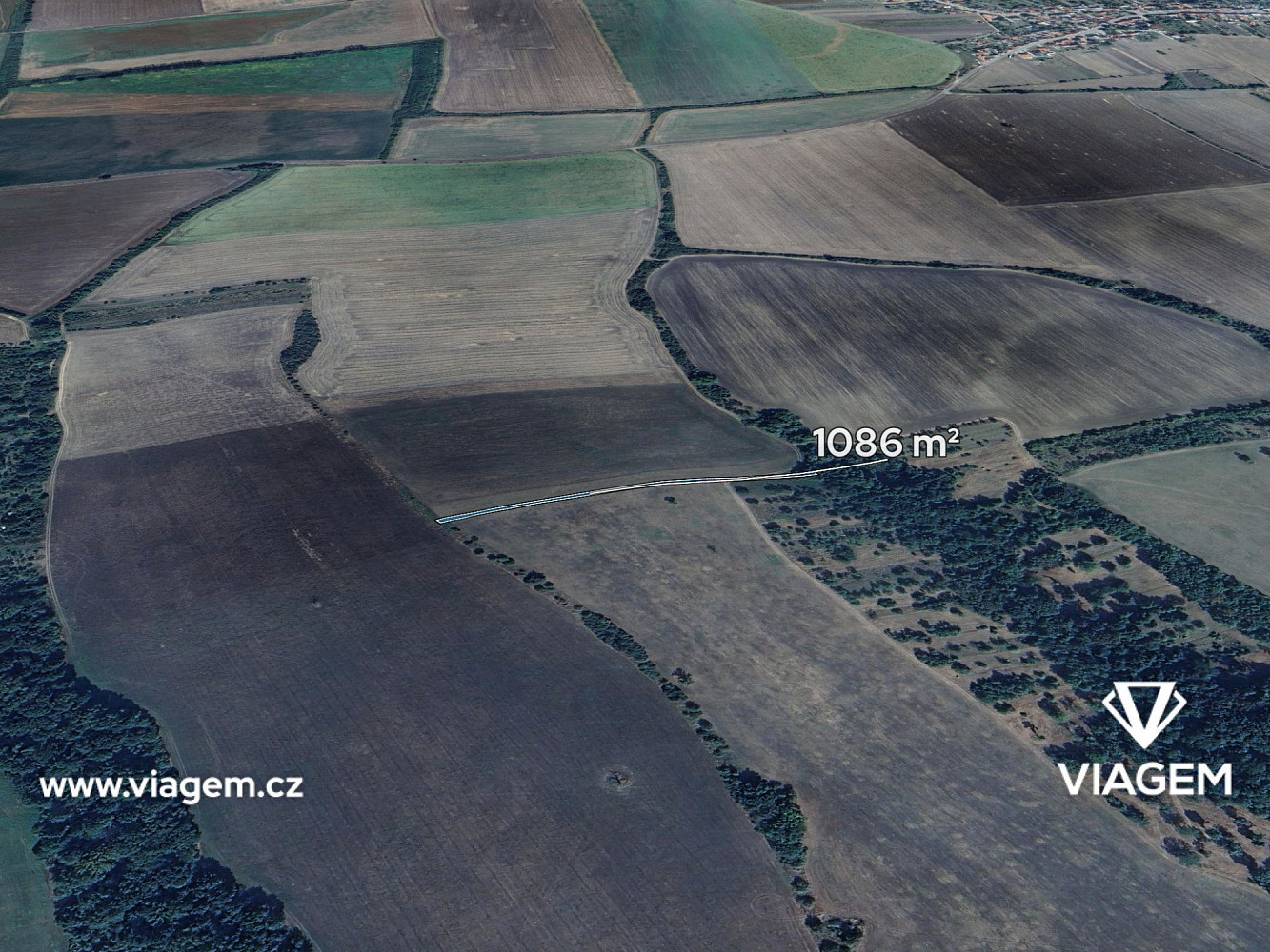 Prodej pole 1 086 m²
