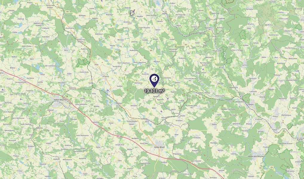 Prodej lesa 19 101 m², Rozseč – náhled fotky 3