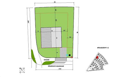 Prodej stavebního pozemku 650 m², Choťánky, okres Nymburk