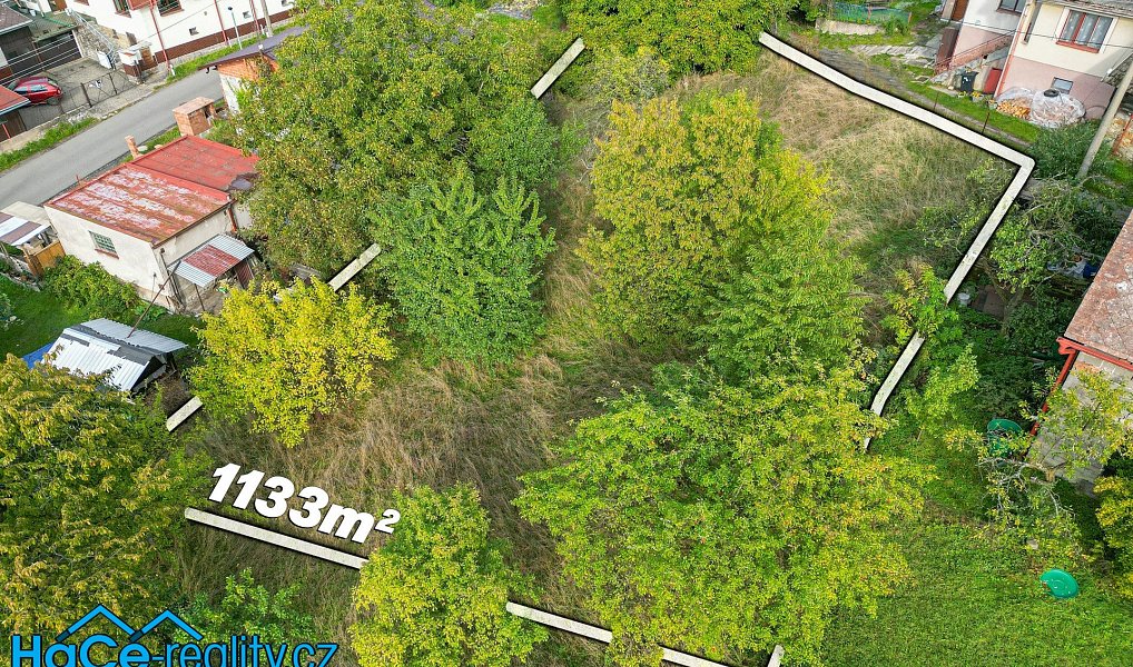 Prodej stavebního pozemku 1 133 m², Vamberk – náhled fotky 3