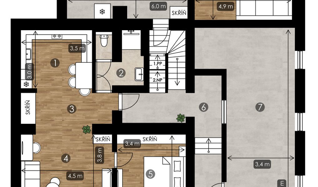 Prodej nájemního domu, činžáku 386 m², Olomouc – náhled fotky 8