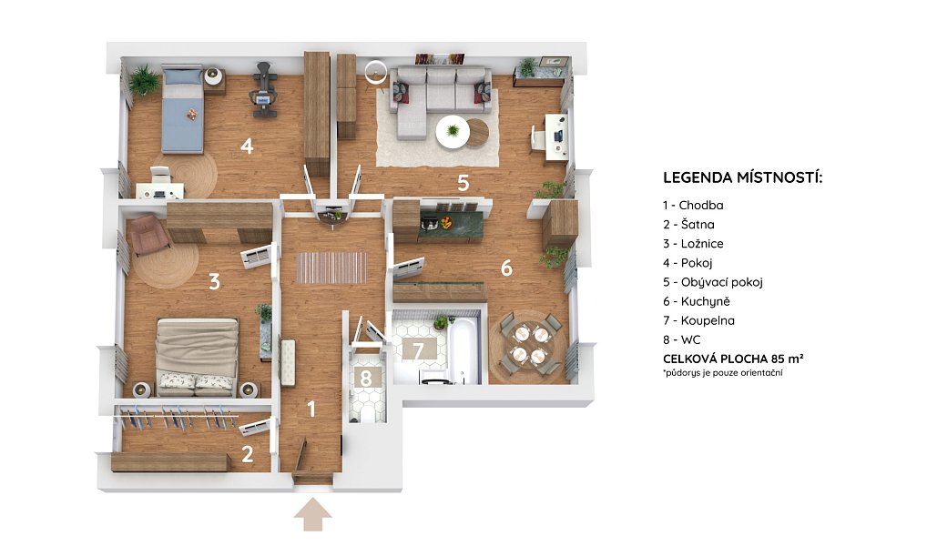 Prodej bytu 3+1 85 m², Plzeň – náhled fotky 3
