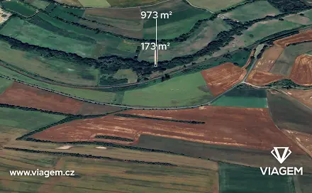 Prodej pole 573 m², Byšice, okres Mělník
