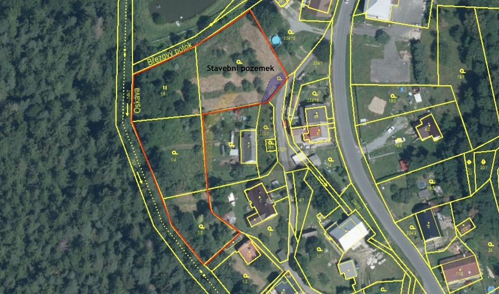 Prodej stavebního pozemku 4 532 m², Oskava – náhled fotky 3