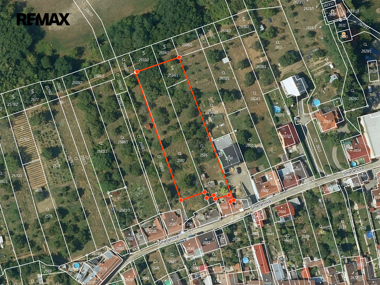Prodej stavebního pozemku 2 616 m²