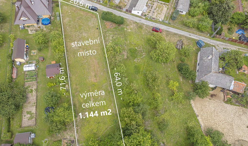 Prodej stavebního pozemku 1 144 m², Uničov – náhled fotky 3