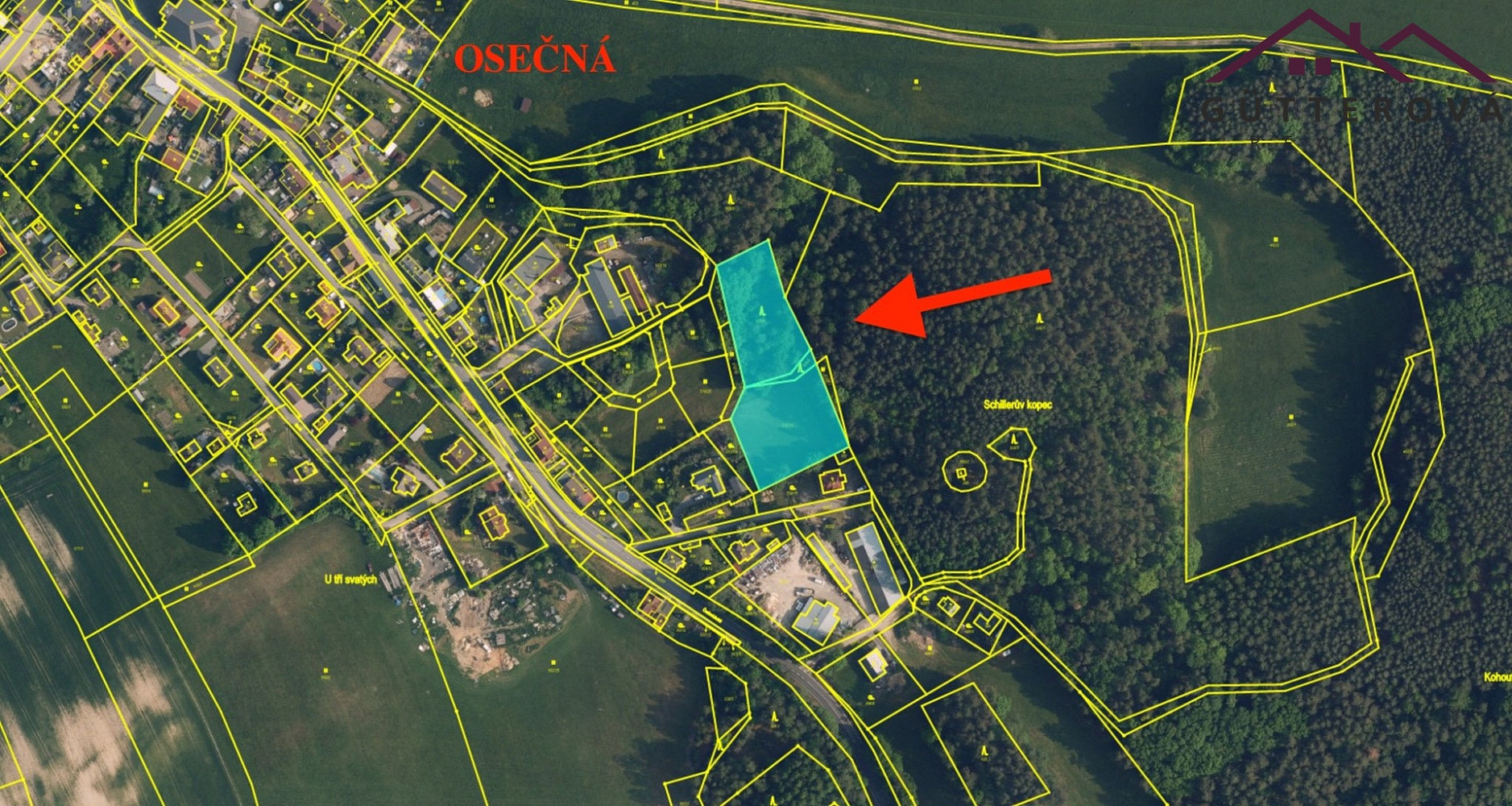Prodej stavebního pozemku 2 361 m²