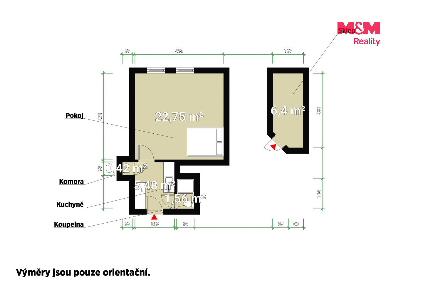 Prodej bytu 1+kk 30 m² – fotografie 4