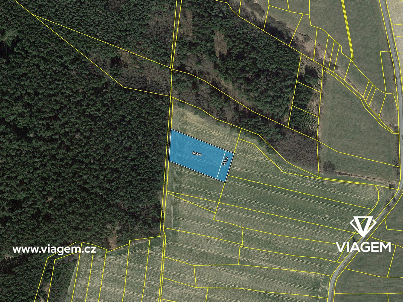 Prodej pole 833 m² – fotografie 4