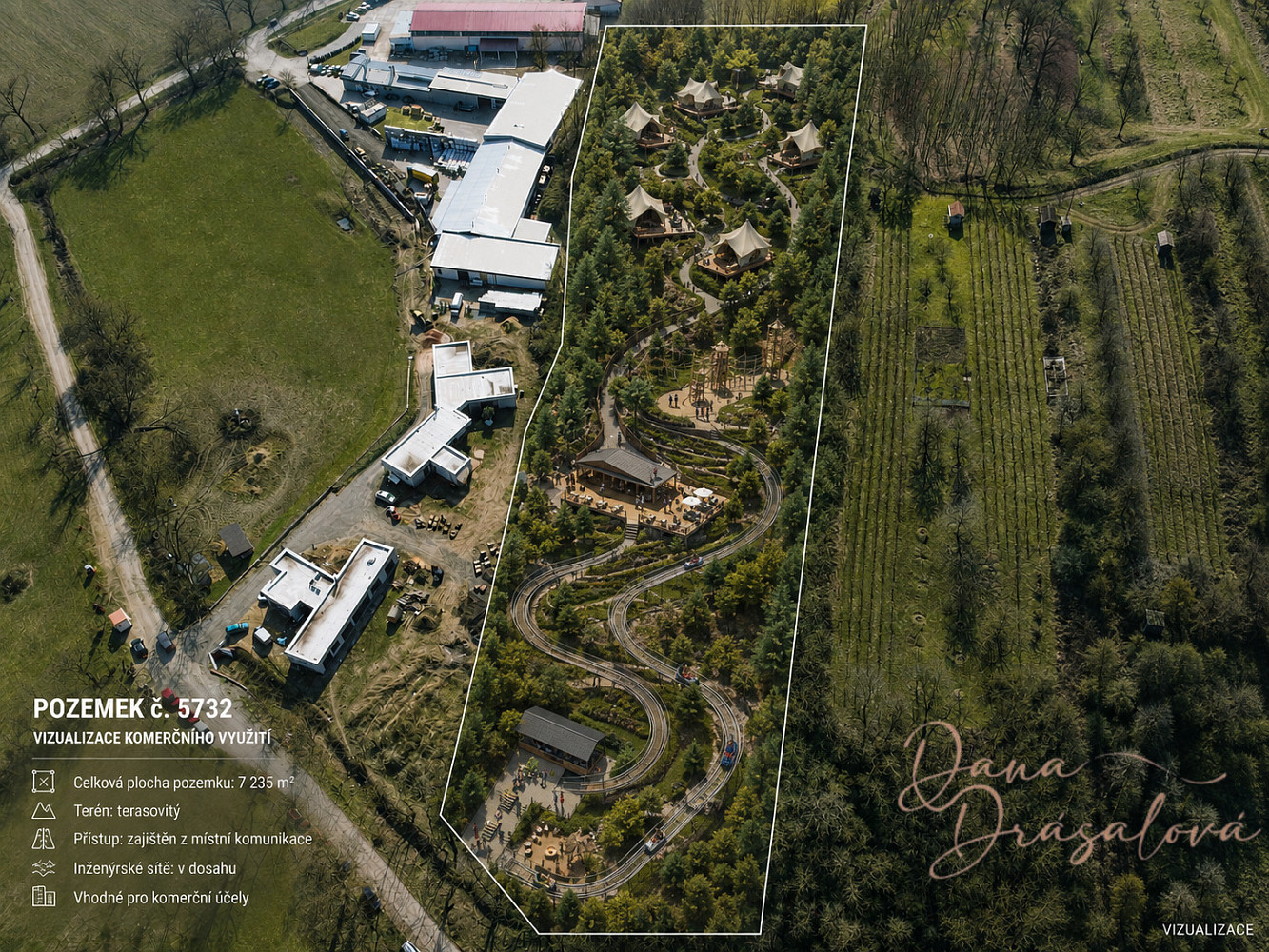 Prodej komerčního pozemku 7 238 m² – fotografie 3