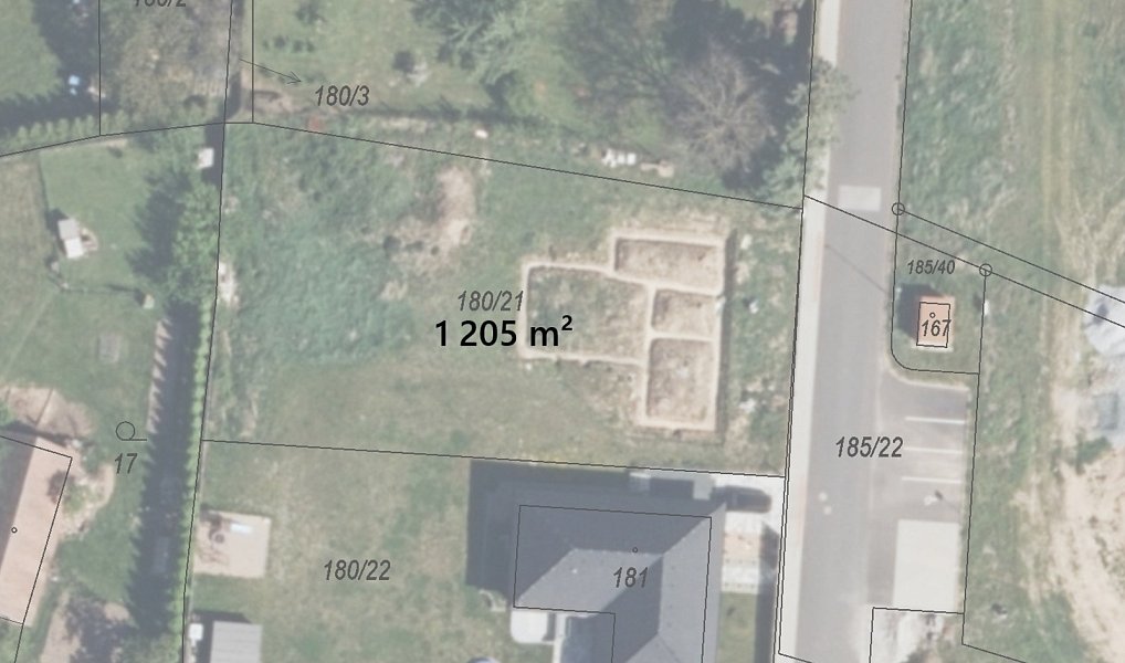 Prodej stavebního pozemku 1 205 m², Vyžice – náhled fotky 2