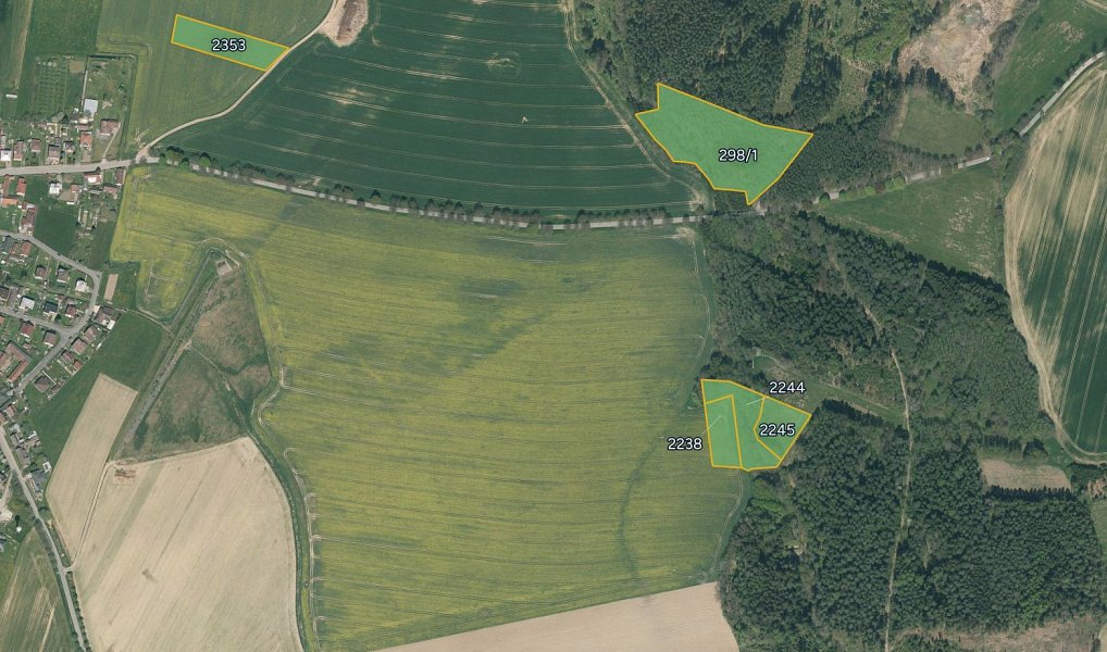 Prodej pozemku, 30717 m², Tábor, Košice